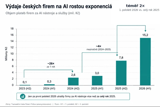 TZ | Přibližně každá pátá česká malá a střední firma platí za AI. Anthropic se dostal na první místo před OpenAI